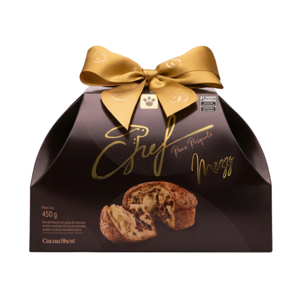 Bolo de Páscoa do Chef Mezzo ao Leite e Branco 450g